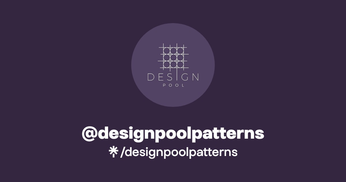 @designpoolpatterns | Linktree