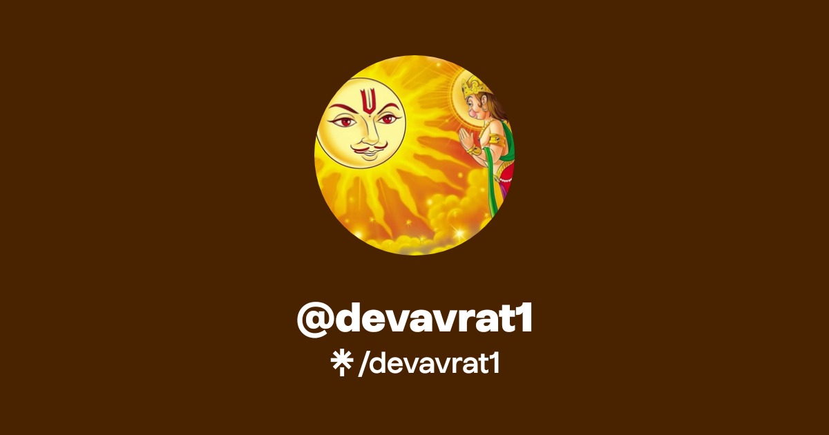 devavrat1 Official: X | Linktree