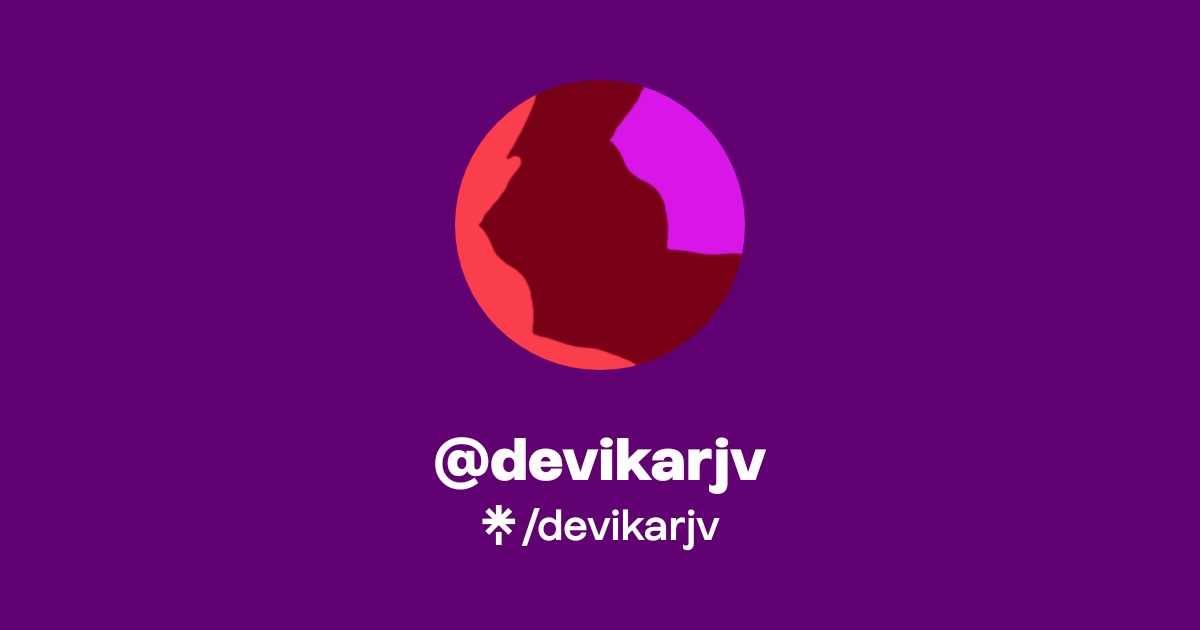 devikarjv Official: X | Linktree