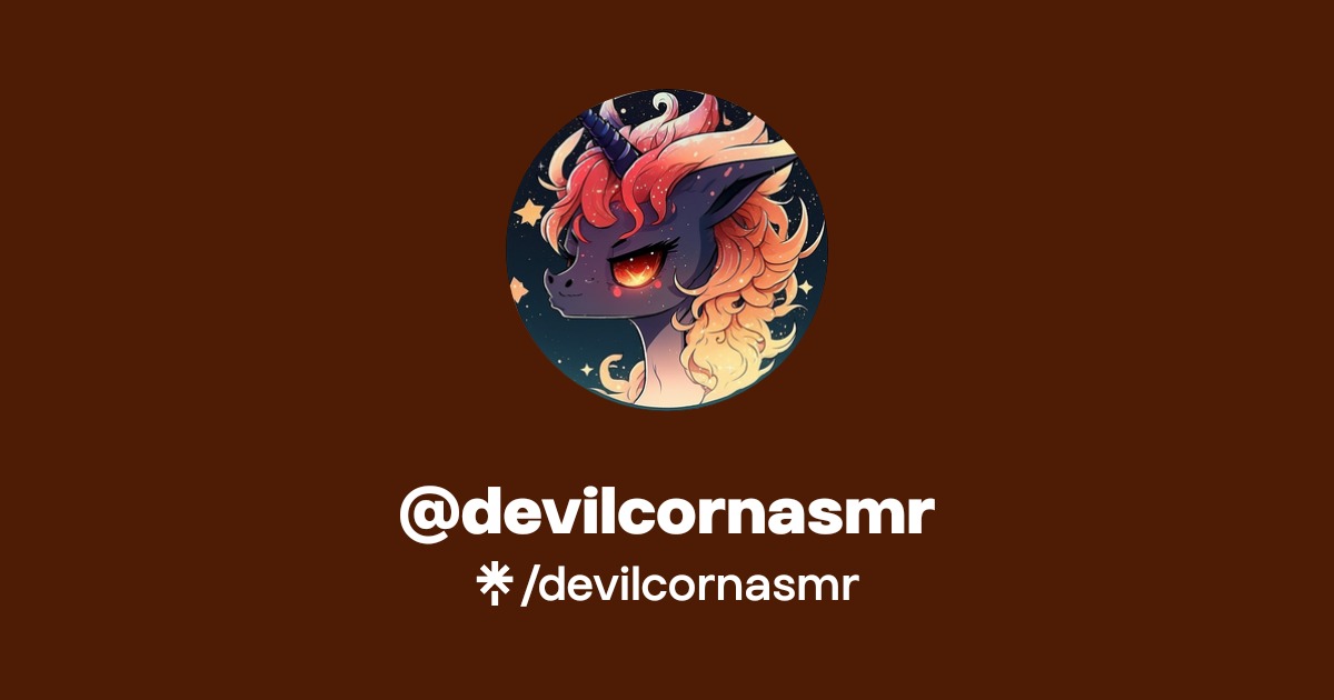 devilcornasmr | Twitter, Instagram | Linktree
