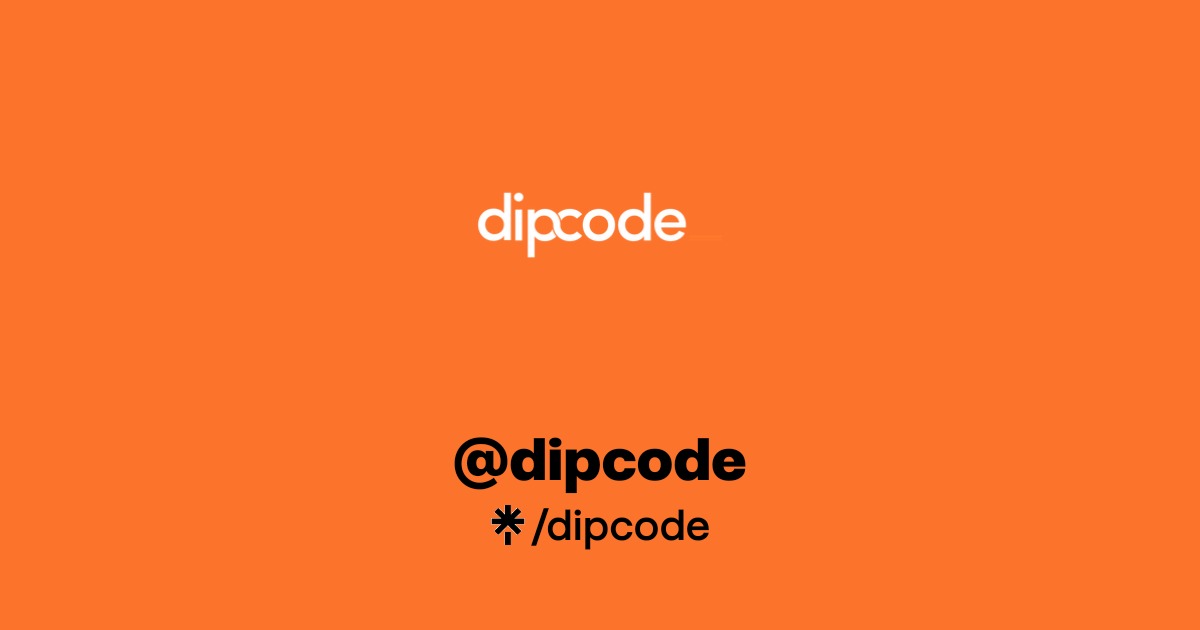 Dipcode dipcode | Instagram, Facebook | Linktree