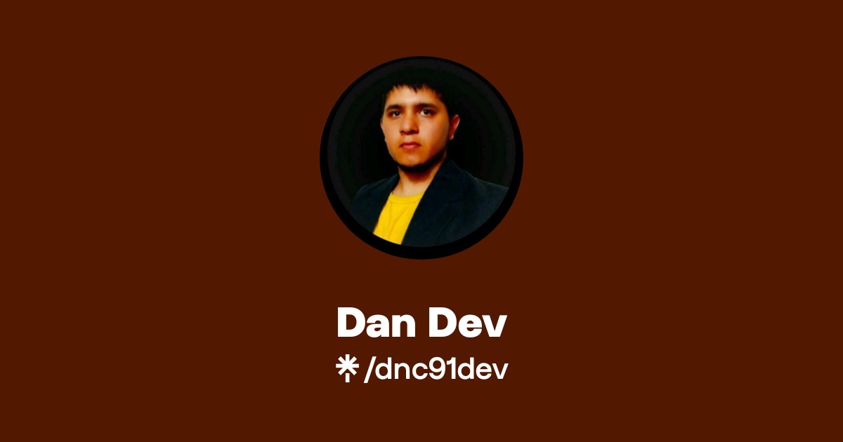 Dan Dev | Instagram, Facebook | Linktree