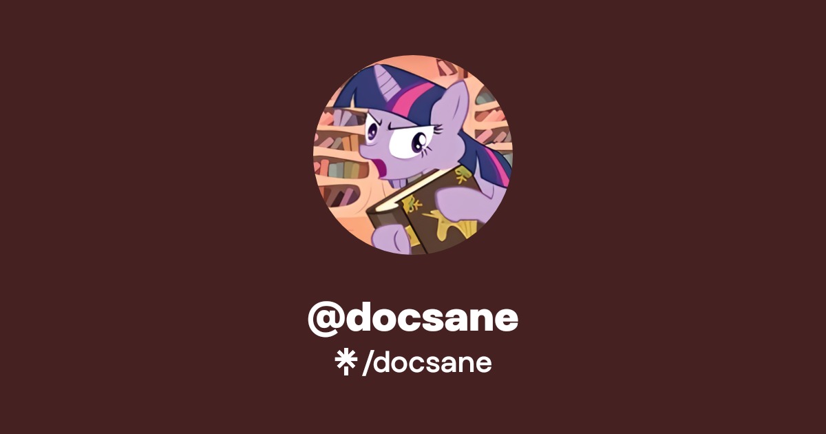 docsane | Twitter, Facebook | Linktree
