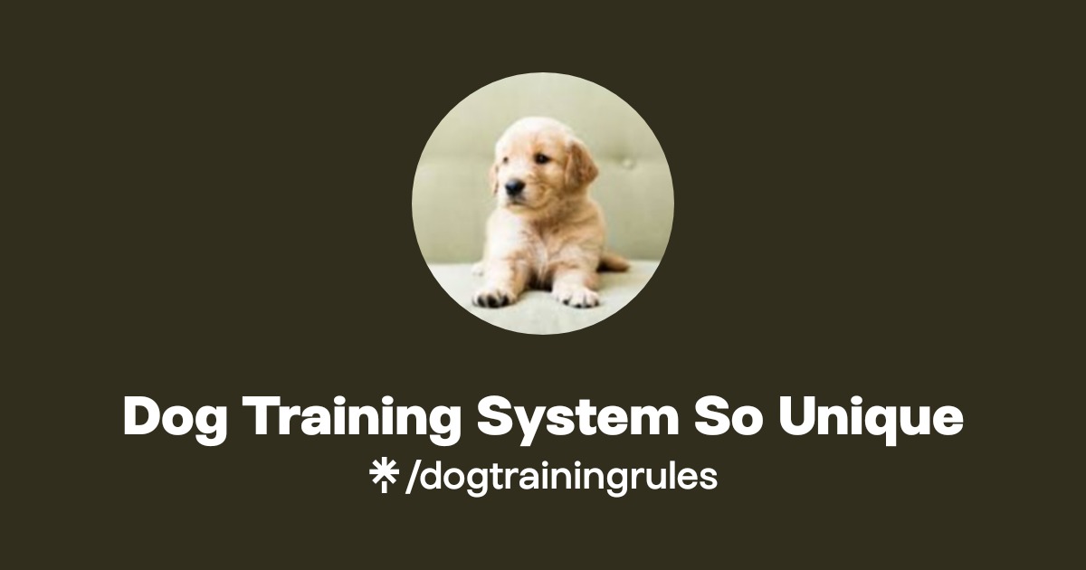 Dog Training System So Unique | Linktree