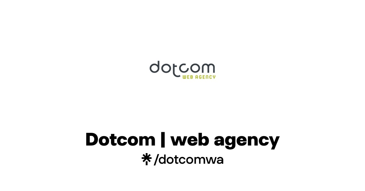 Dotcom | web agency | Instagram, Facebook | Linktree