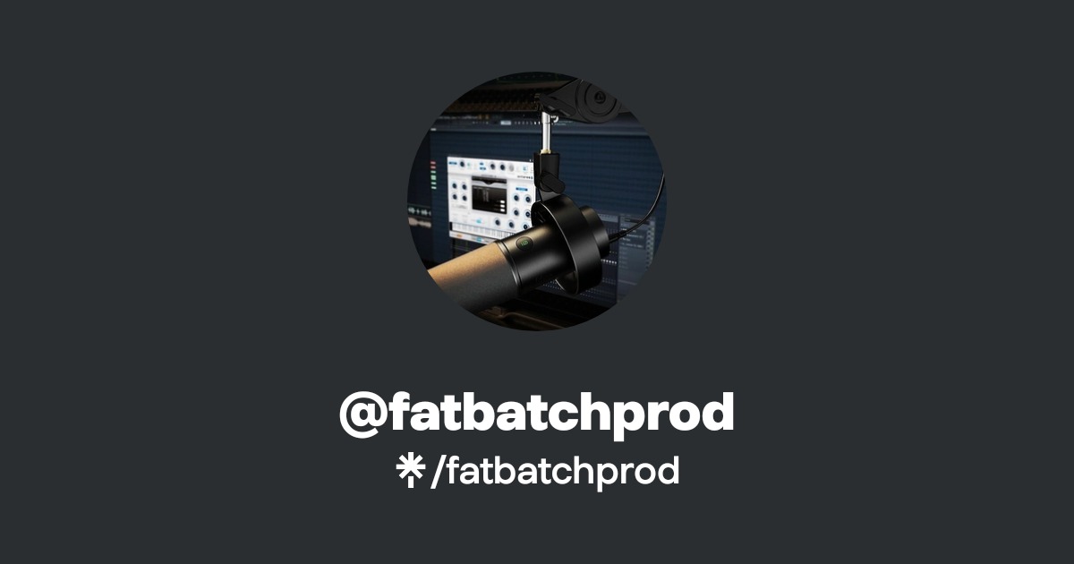 fatbatchprod - Listen on Spotify - Linktree
