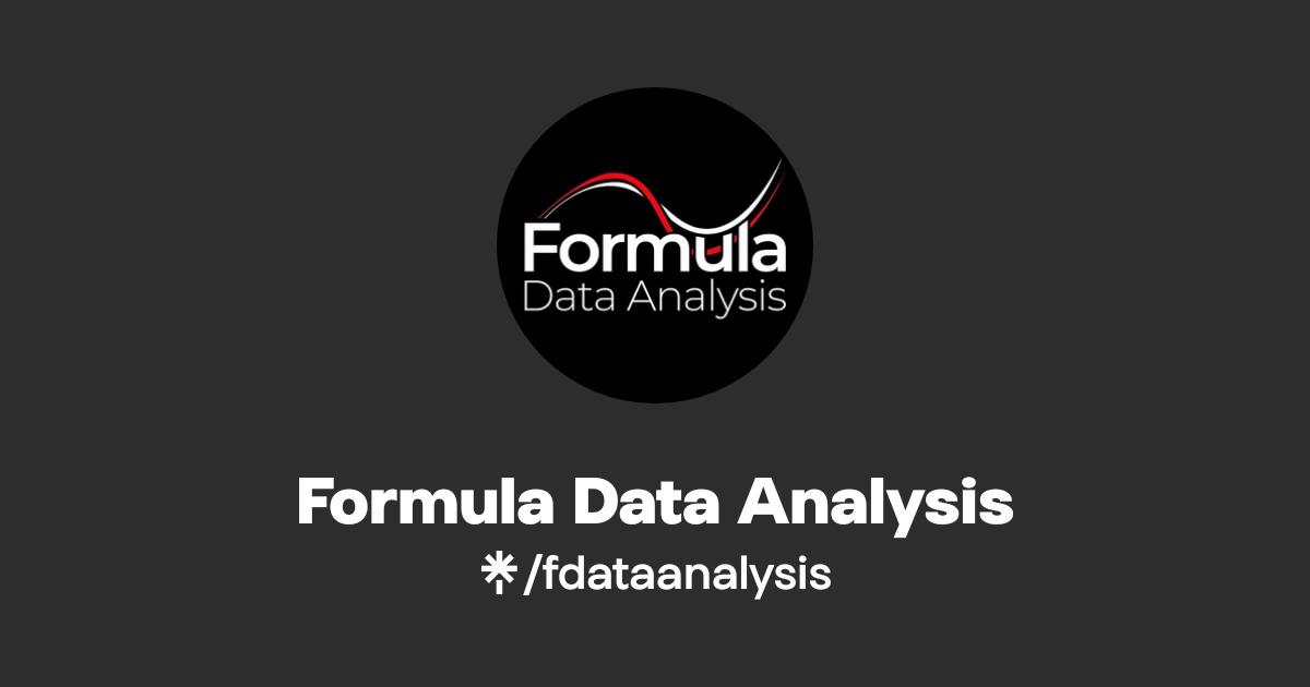 Formula Data Analysis | Instagram, Facebook | Linktree