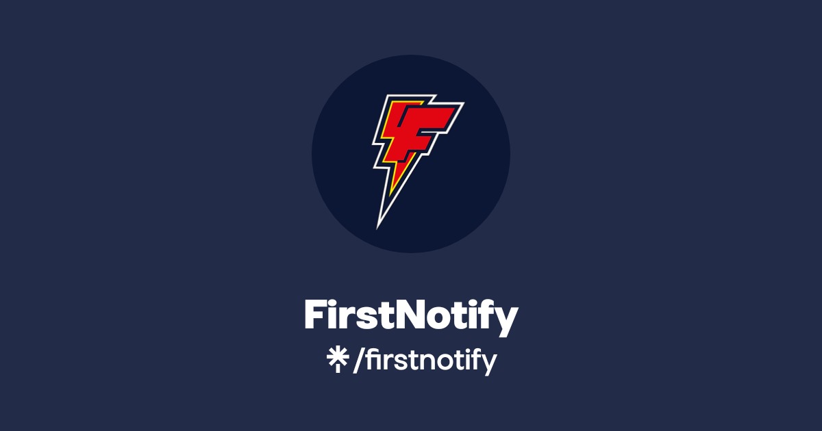 First Notification FirstNotify | Twitter, Instagram, TikTok | Linktree
