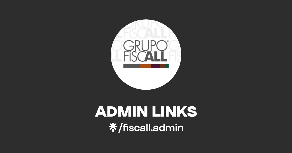 ADMIN LINKS | Linktree