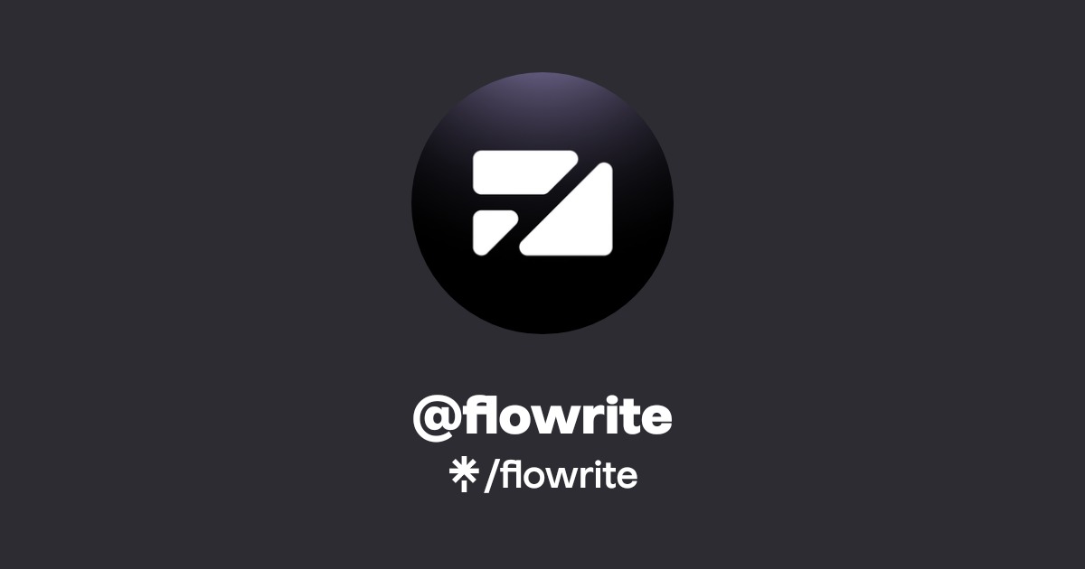 flowrite | Facebook | Linktree