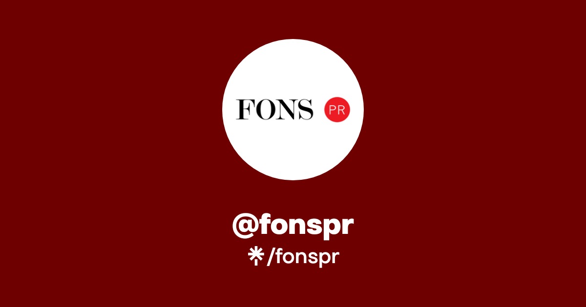 fonspr | Instagram, TikTok | Linktree