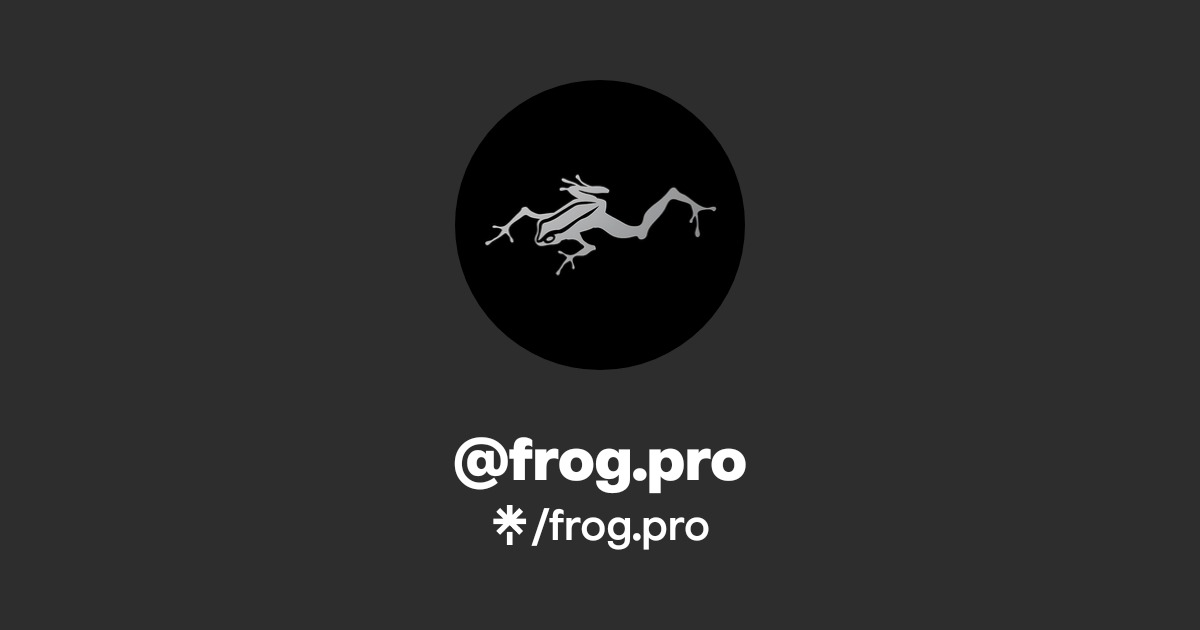 frog.pro Official: TikTok, Facebook | Linktree