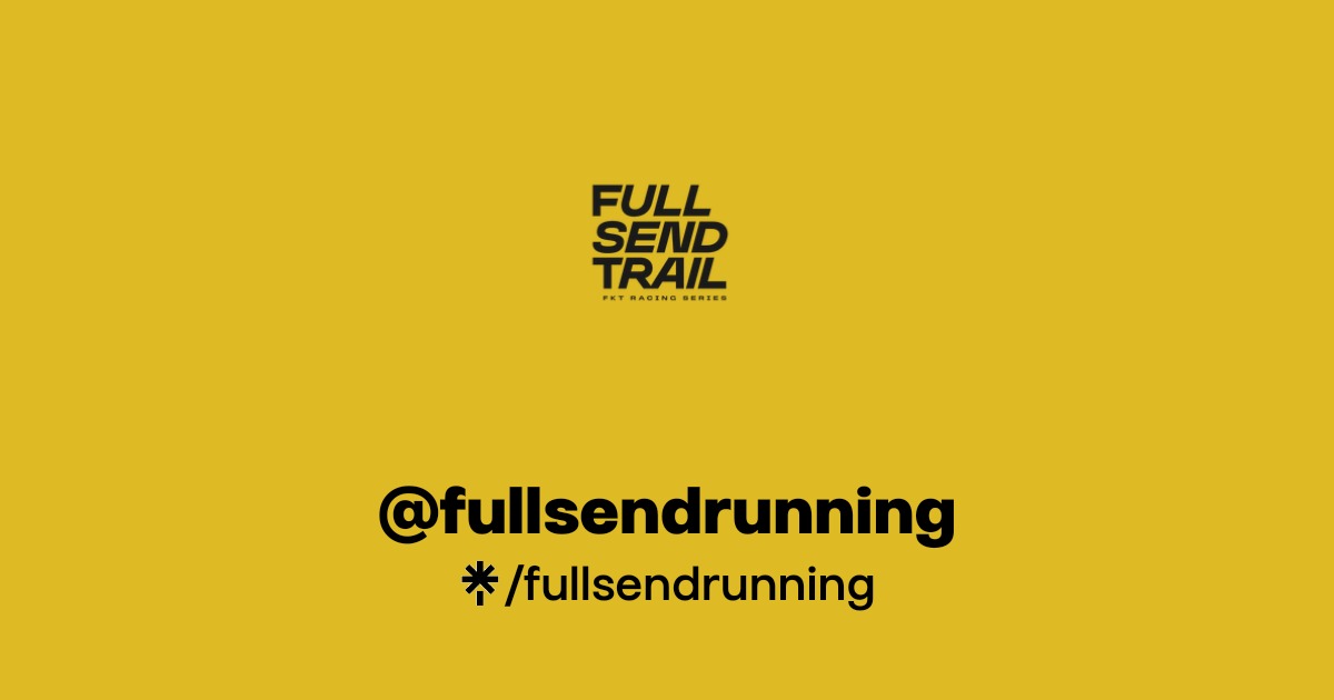 Full Send Running Logo fullsendrunning | Instagram | Linktree