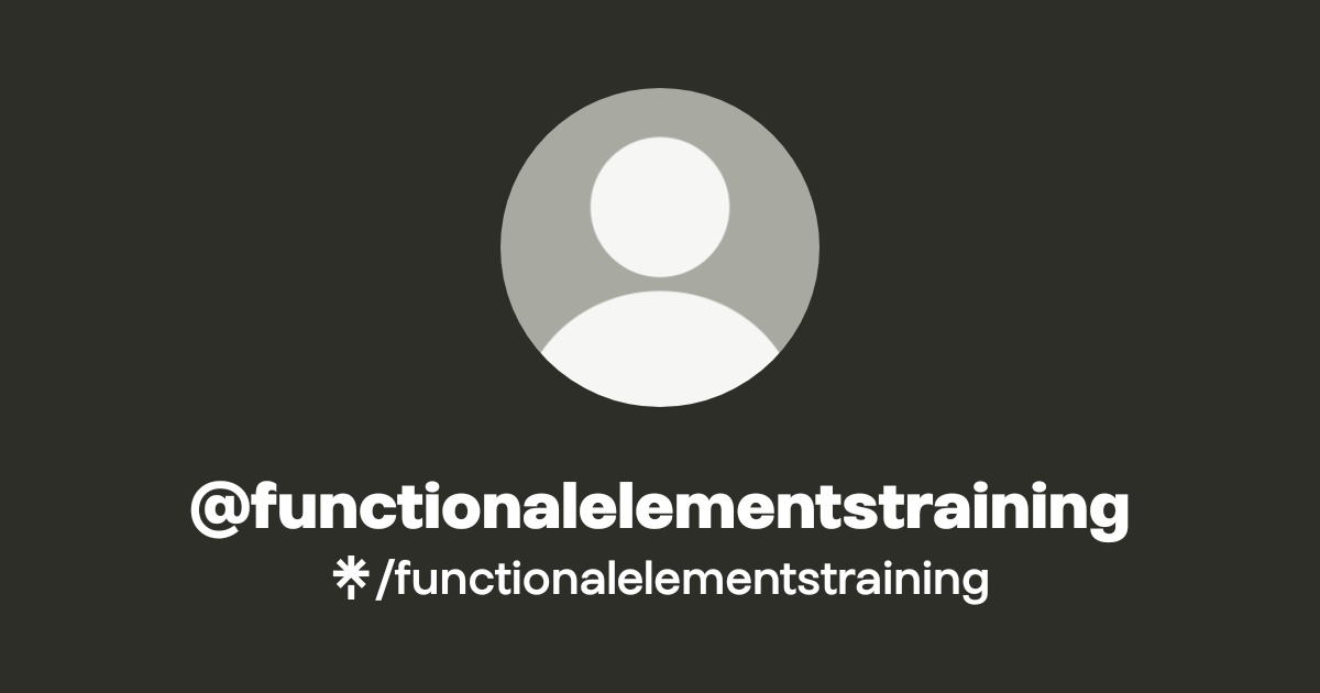 @functionalelementstraining | Linktree