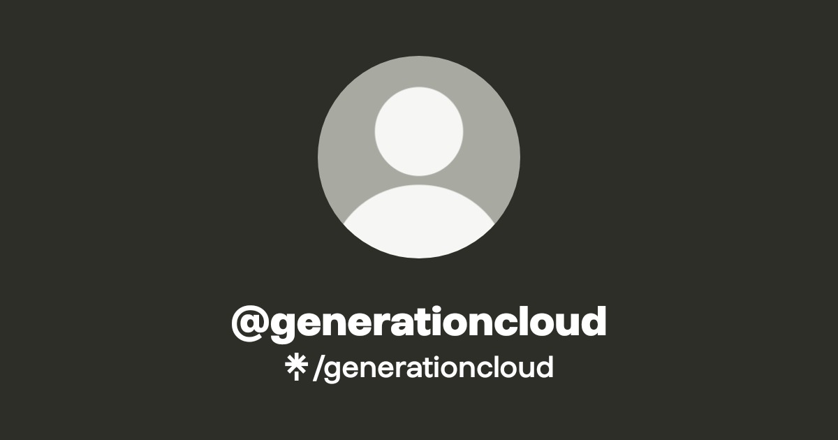 @generationcloud | Linktree