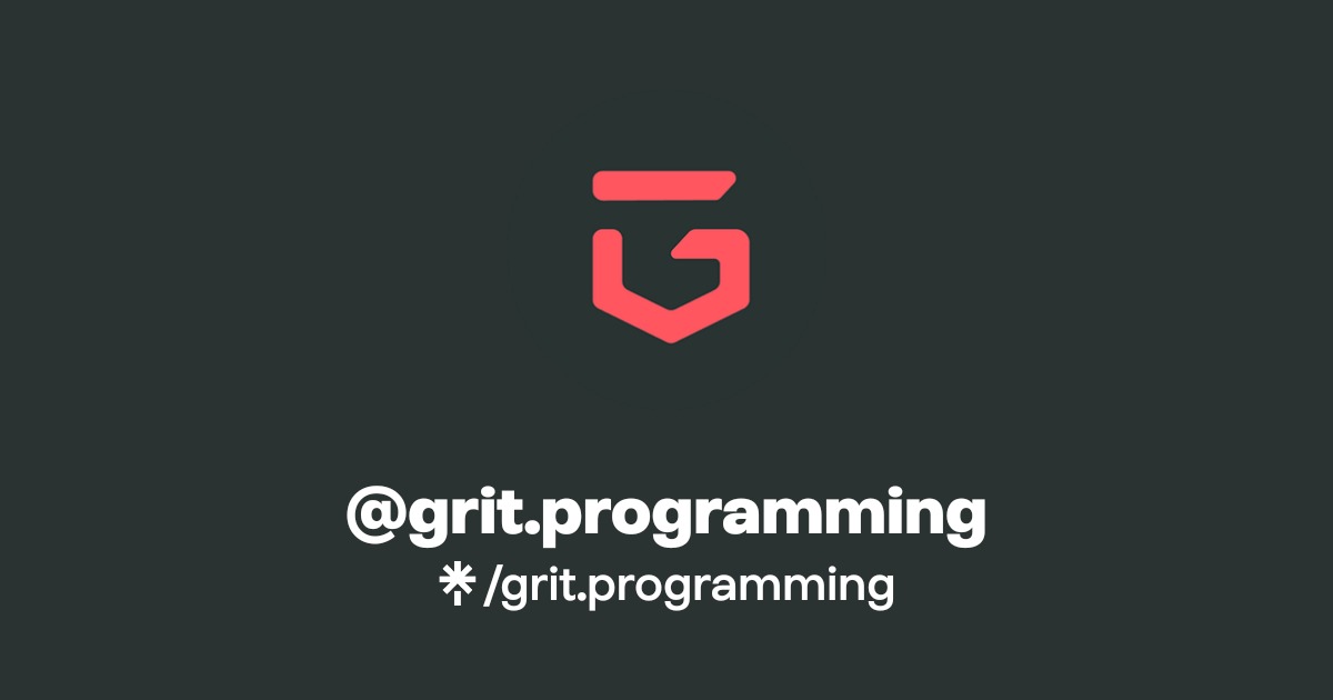 @grit.programming | Linktree