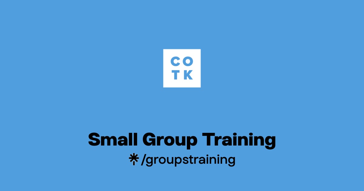 Small Group Training | Linktree