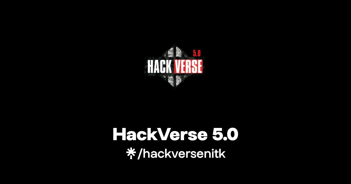 HackVerse 5.0 | Instagram, Facebook | Linktree