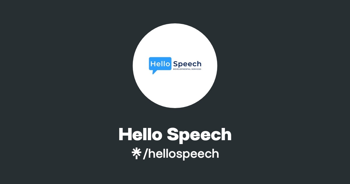 Hello Speech | Instagram, Facebook | Linktree