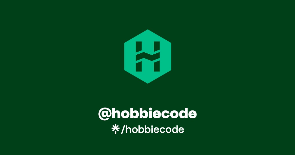hobbiecode | Twitch | Linktree