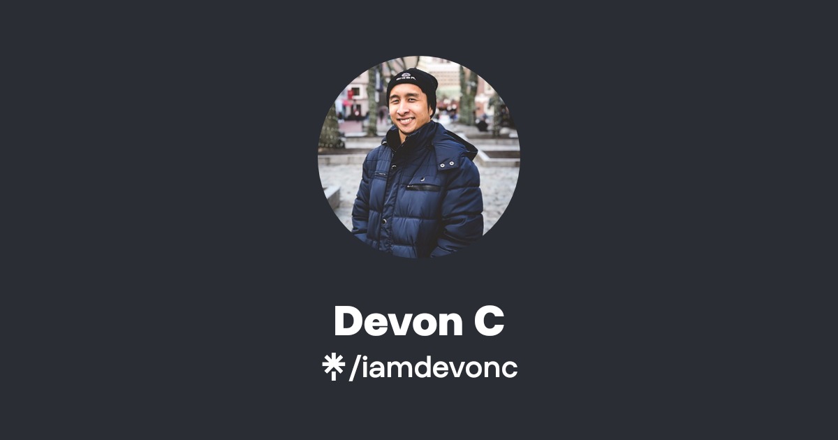 Devon C | Twitter, Instagram | Linktree