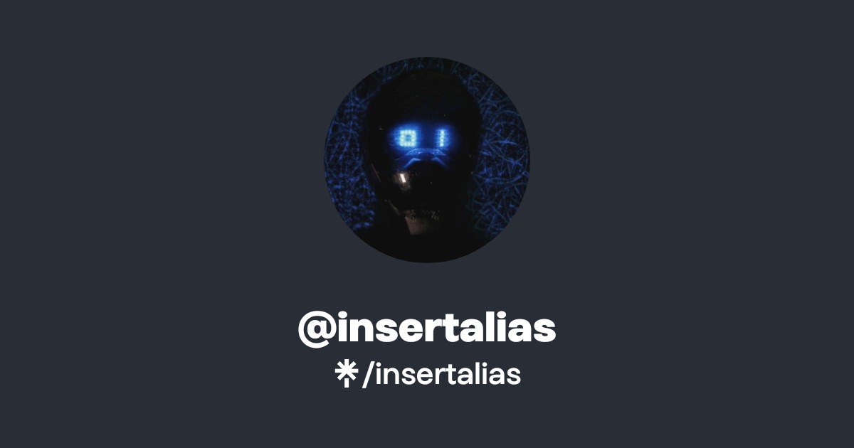 insertalias - Listen on YouTube, Spotify - Linktree