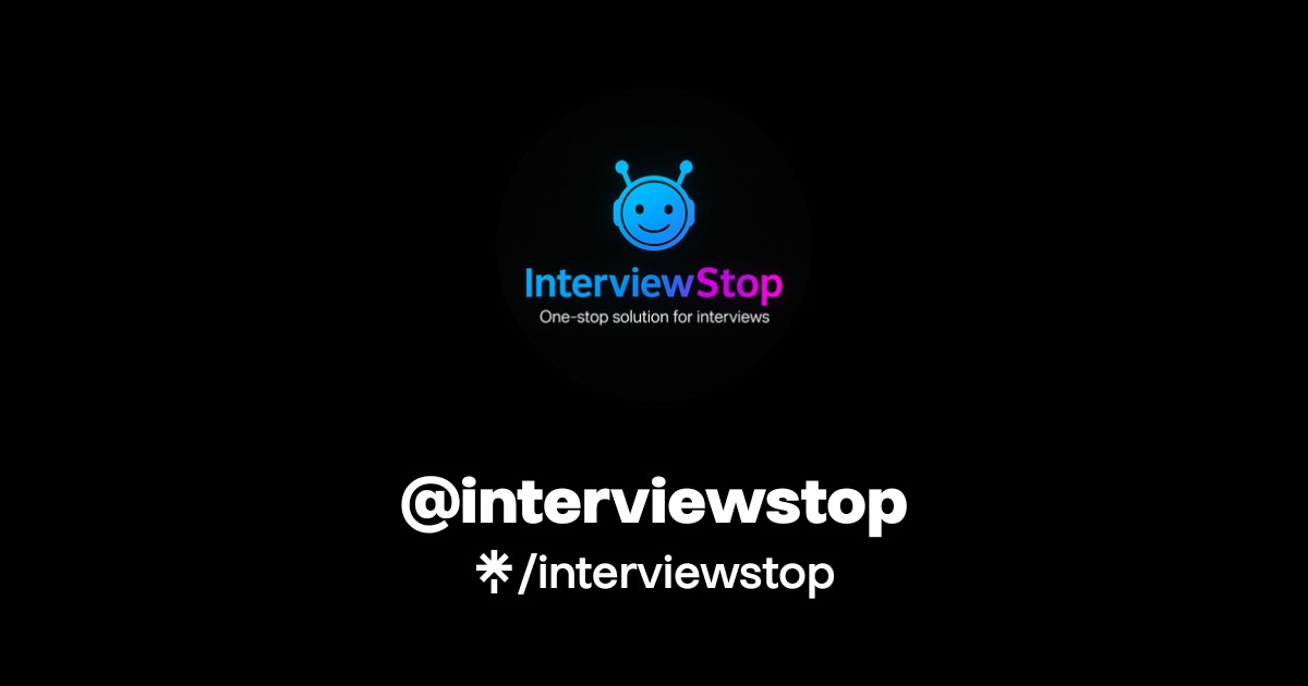 interviewstop | Instagram | Linktree