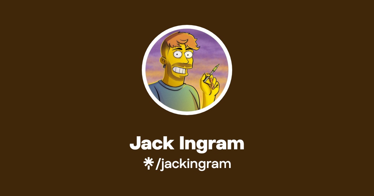 Jack Ingram | Twitter, Instagram | Linktree