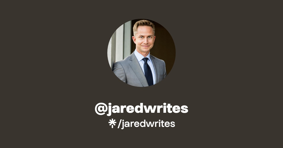 jaredwrites | Instagram, Facebook | Linktree