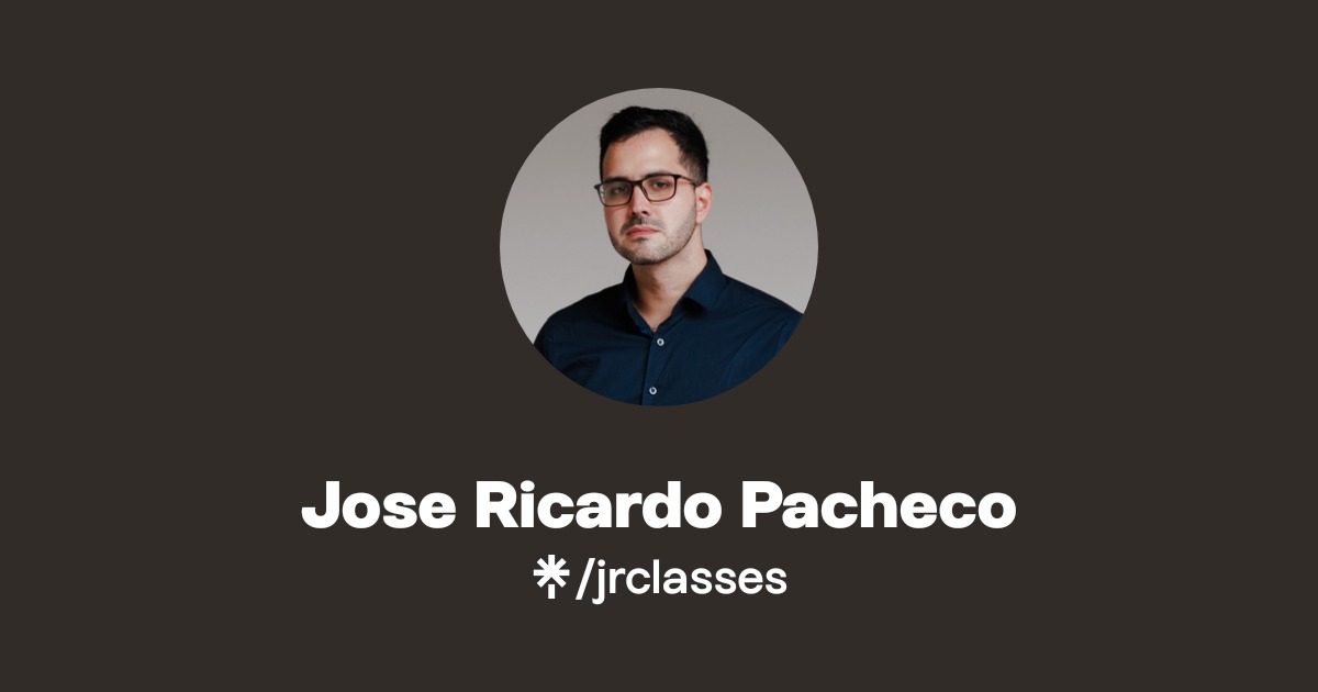 Jose Ricardo Pacheco | Instagram, Facebook | Linktree