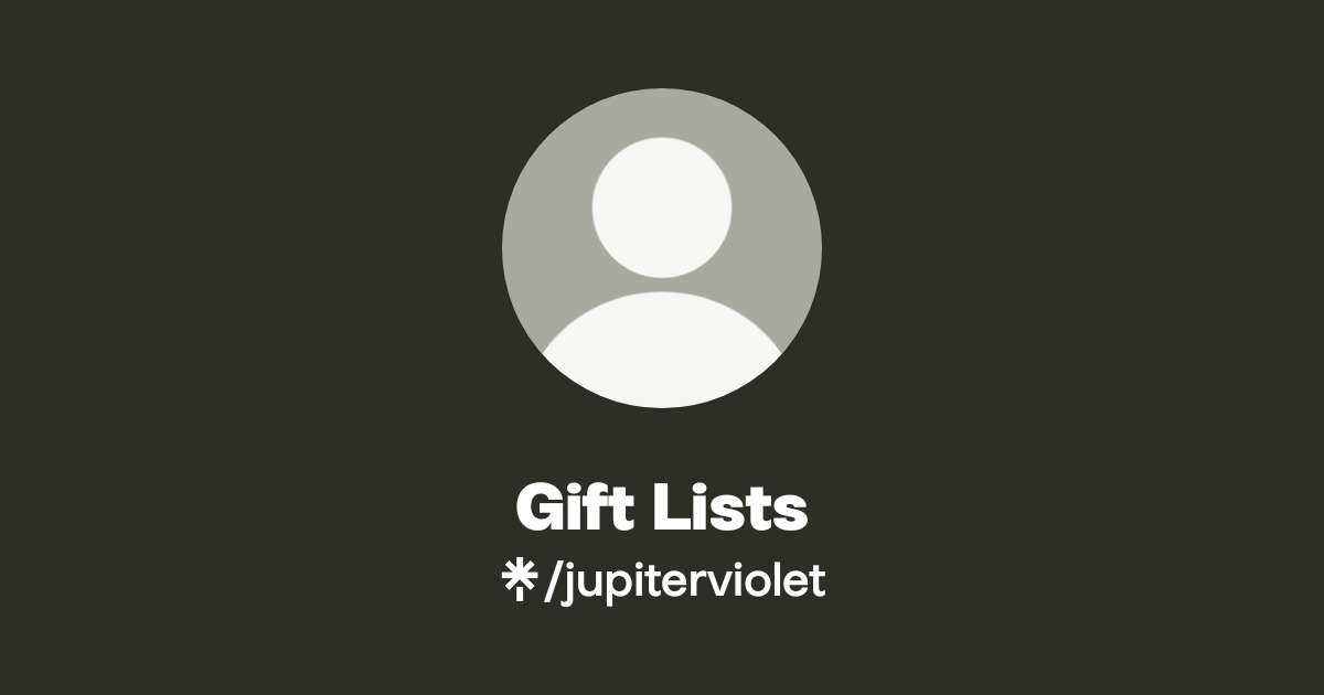 Gift Lists | Linktree
