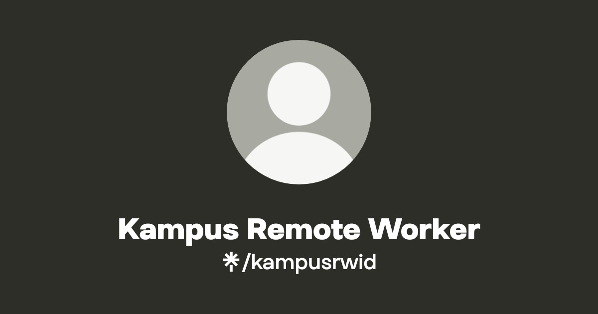 Kampus Remote Worker | Instagram | Linktree