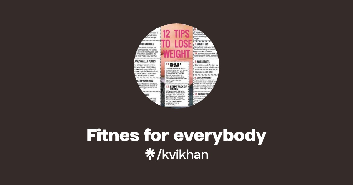 Fitnes for everybody | Linktree