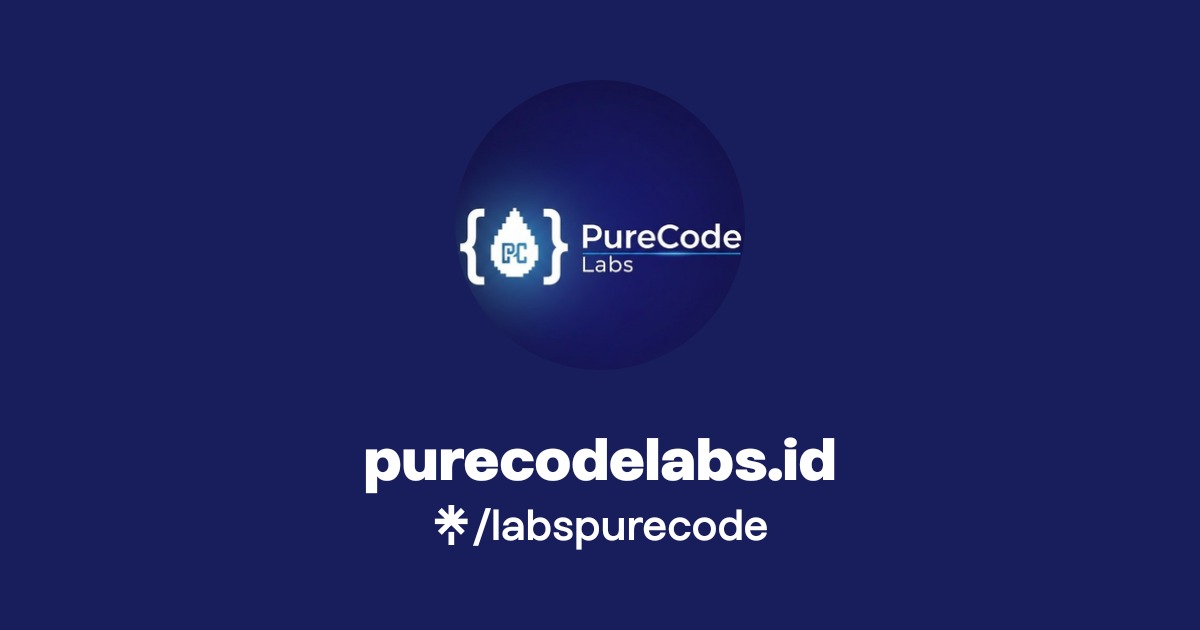Pure Code Company purecodelabs.id | Instagram | Linktree