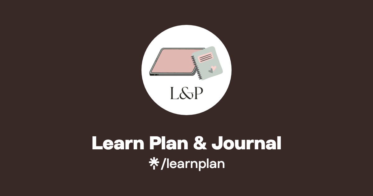 Learn Plan & Journal Official: Instagram | Linktree