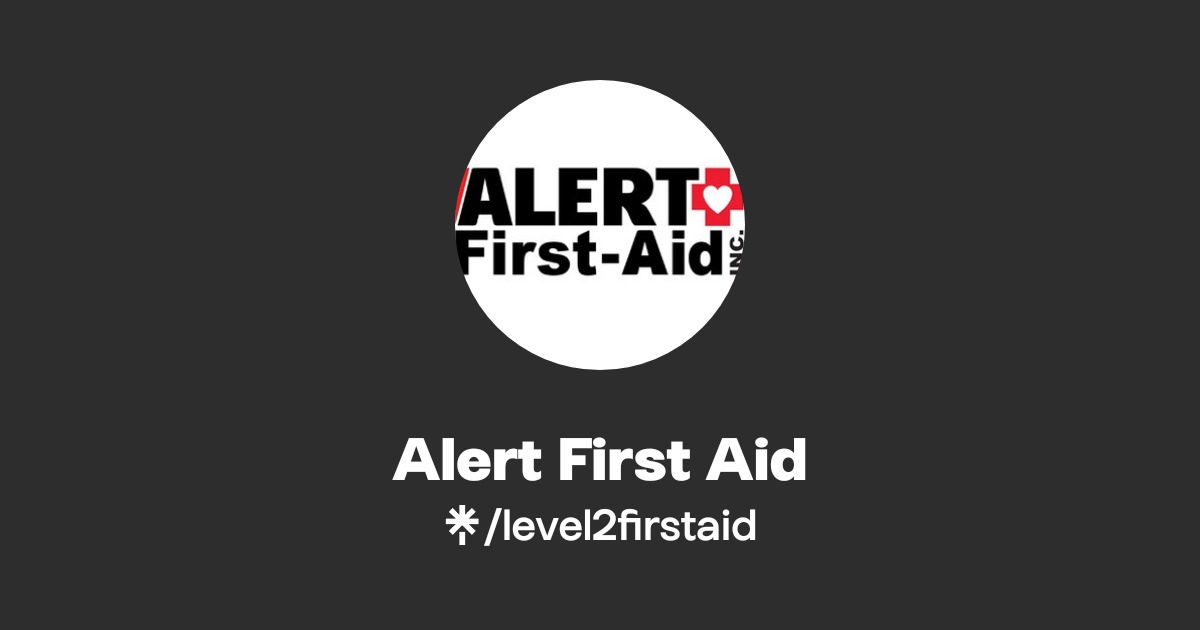 Alert First Aid | Twitter, Instagram, Facebook | Linktree