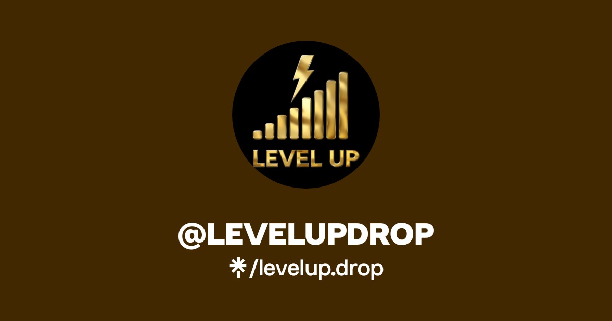 @LEVELUPDROP | Instagram | Linktree