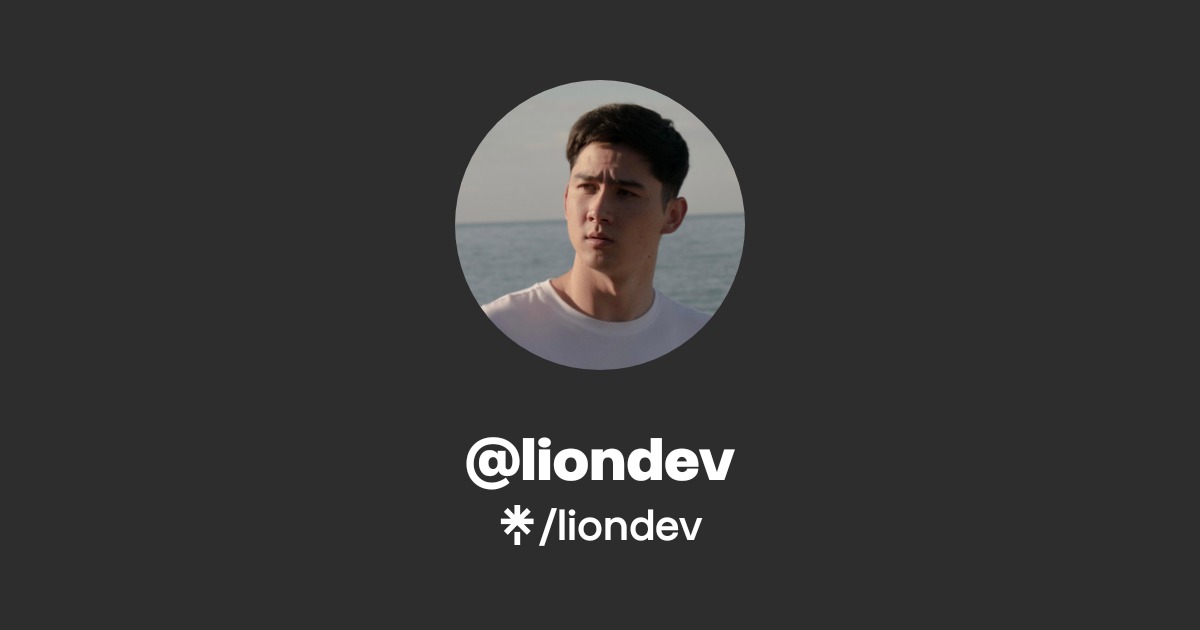 liondev | Twitter | Linktree