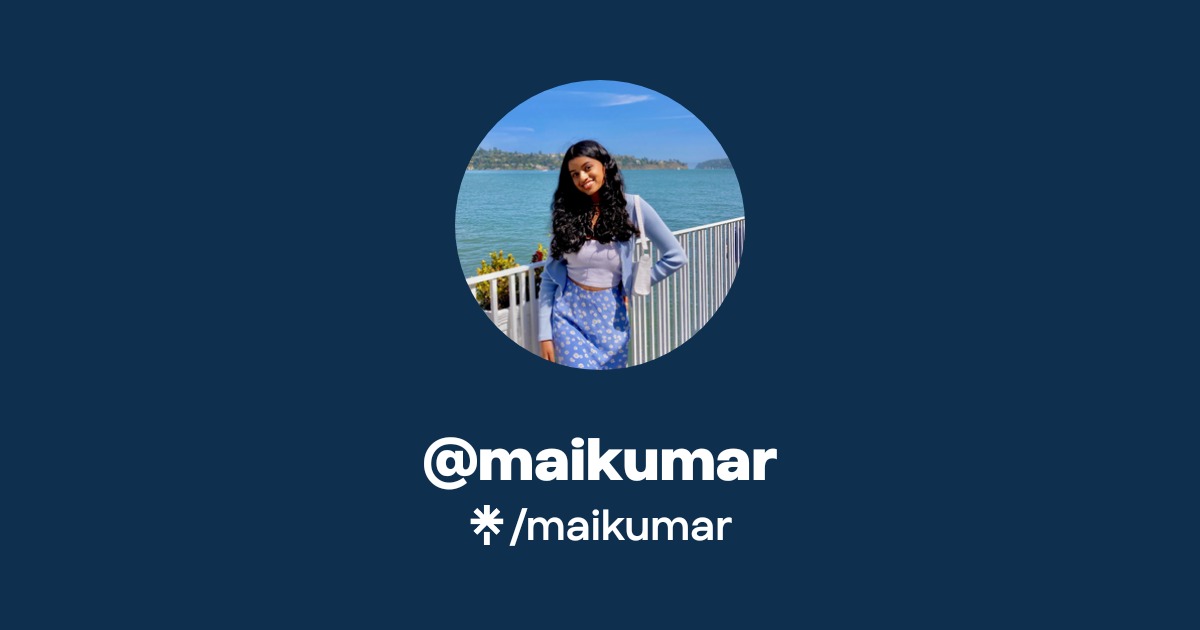 maikumar | Instagram | Linktree
