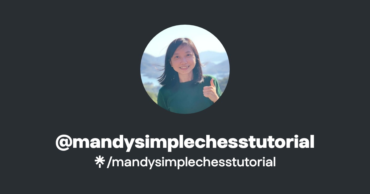 mandysimplechesstutorial | Facebook | Linktree