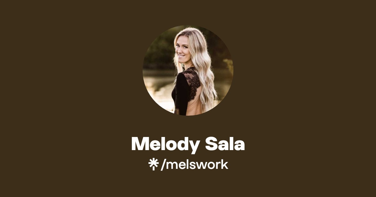 Melody Sala Official: Instagram | Linktree