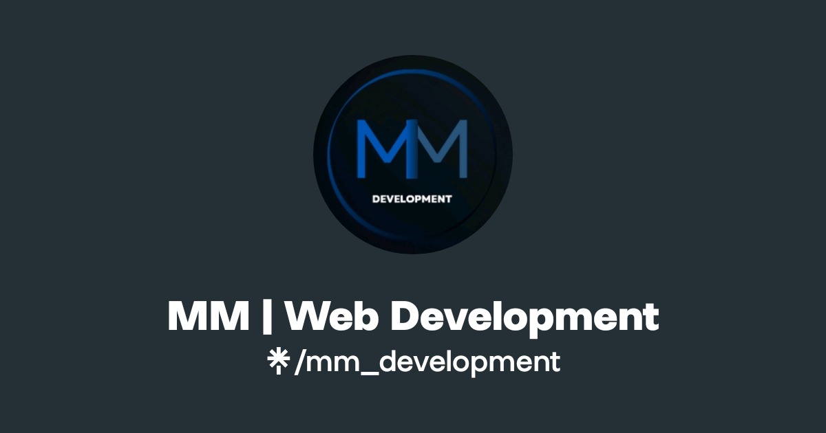 MM | Web Development | Instagram, TikTok | Linktree