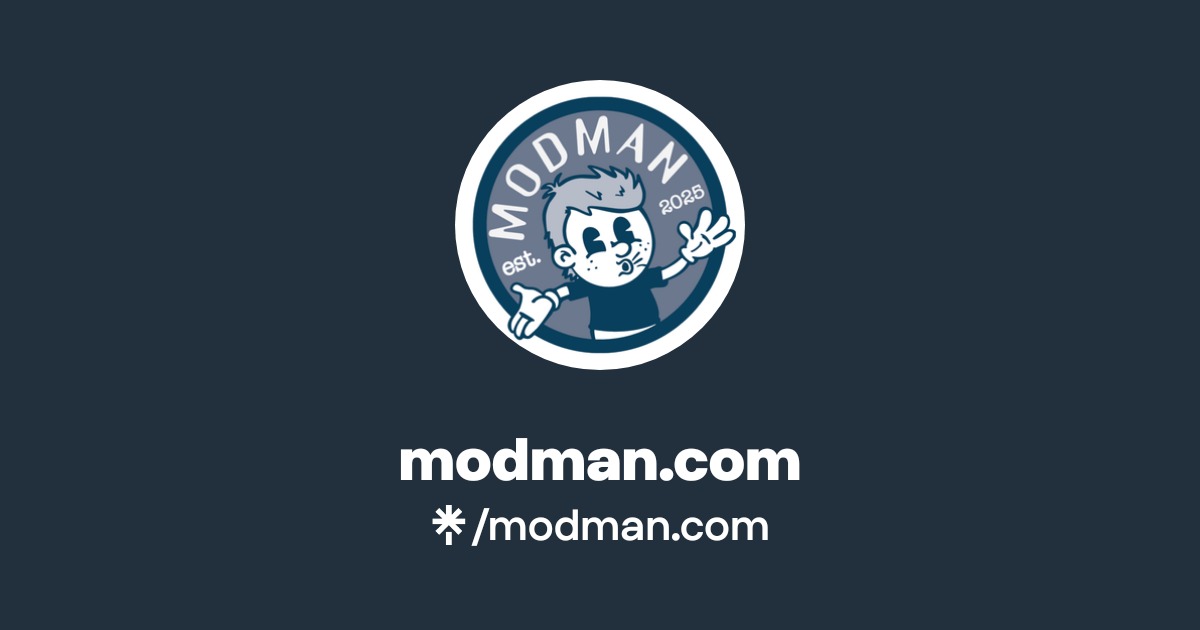 modman.com | Instagram, Facebook, TikTok | Linktree