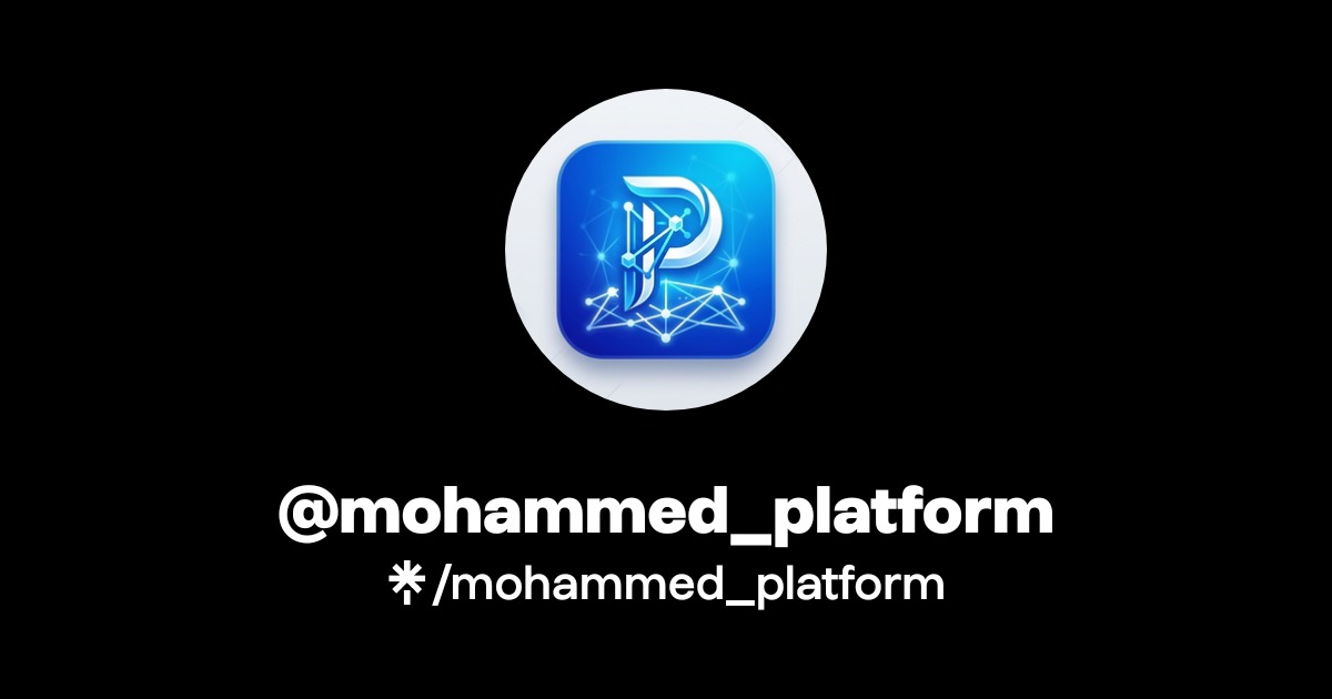 mohammed_platform Official: Instagram, Facebook | Linktree