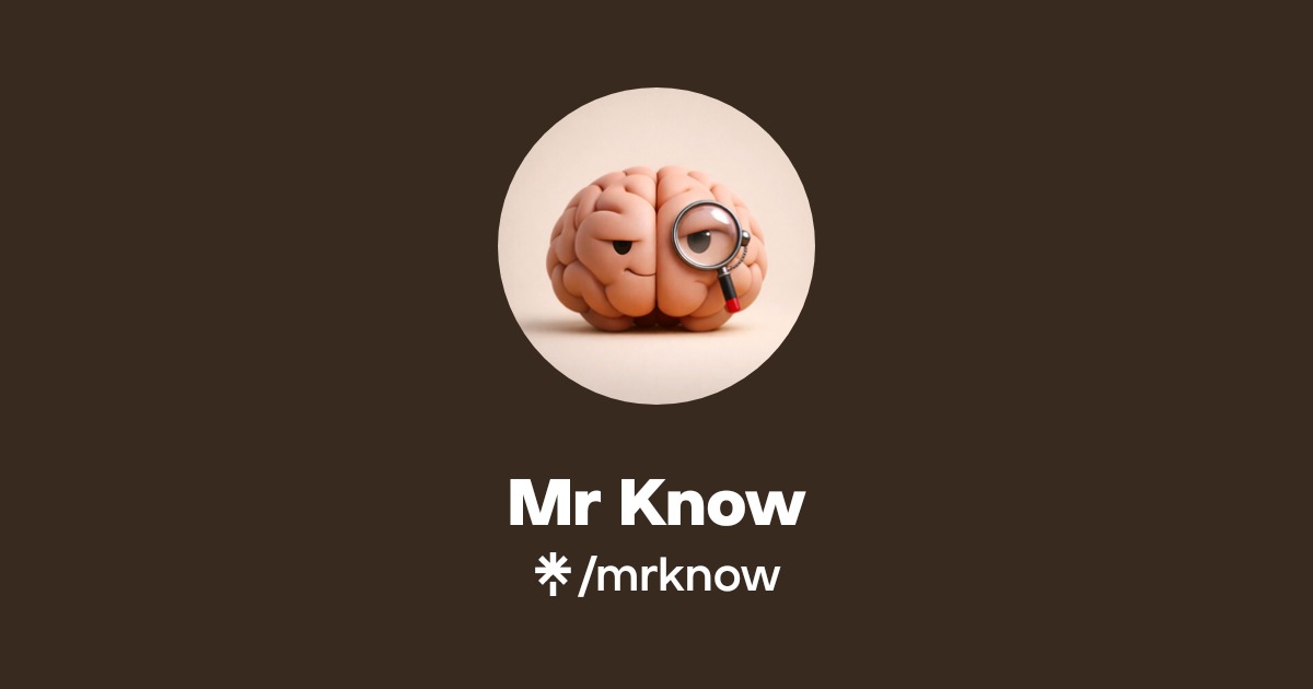 Mr Know Official: TikTok, Instagram, Facebook | Linktree