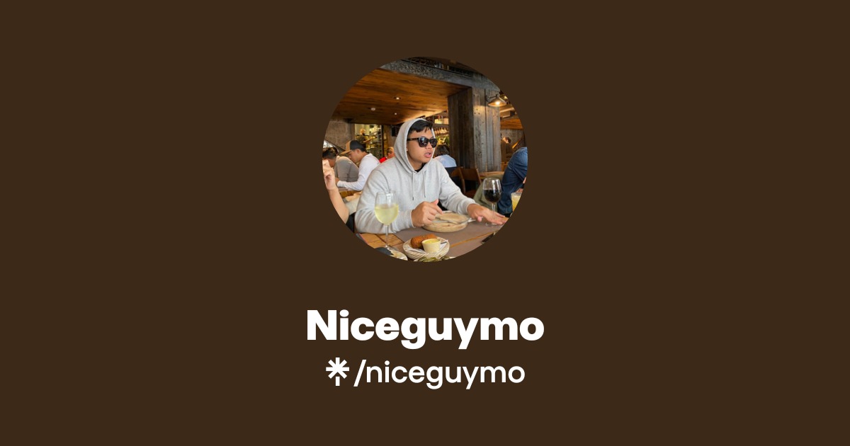 Niceguymo Official: TikTok, Instagram | Linktree