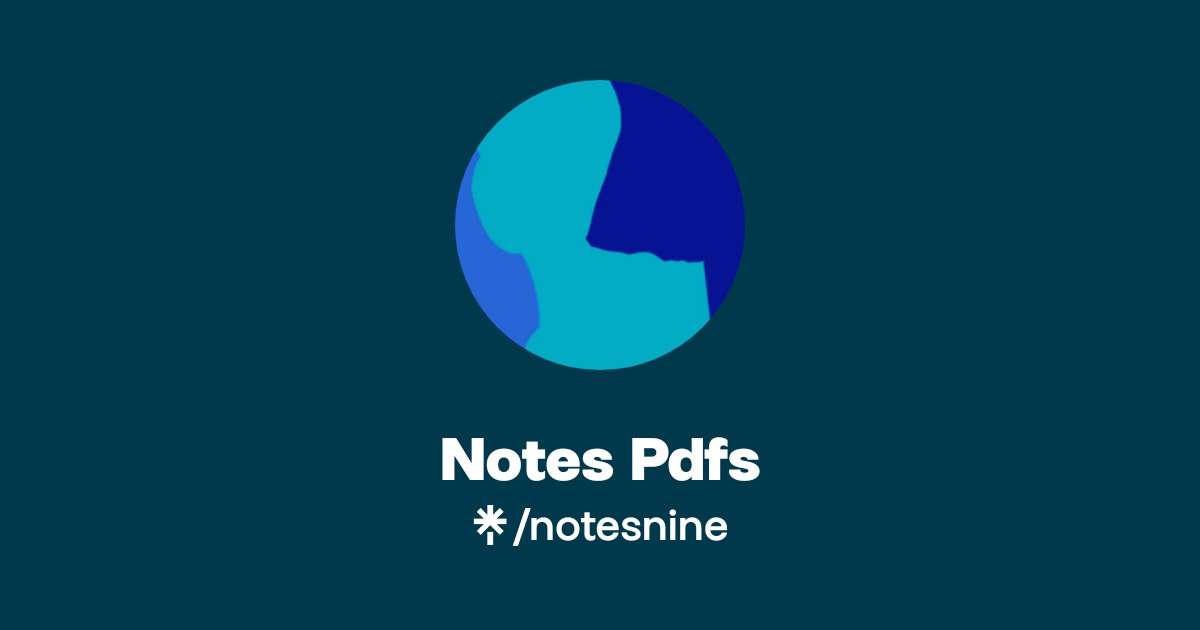 Notes Pdfs | Linktree
