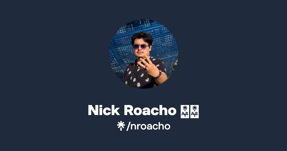 Nick Roacho 🎬🎞️ | Instagram | Linktree