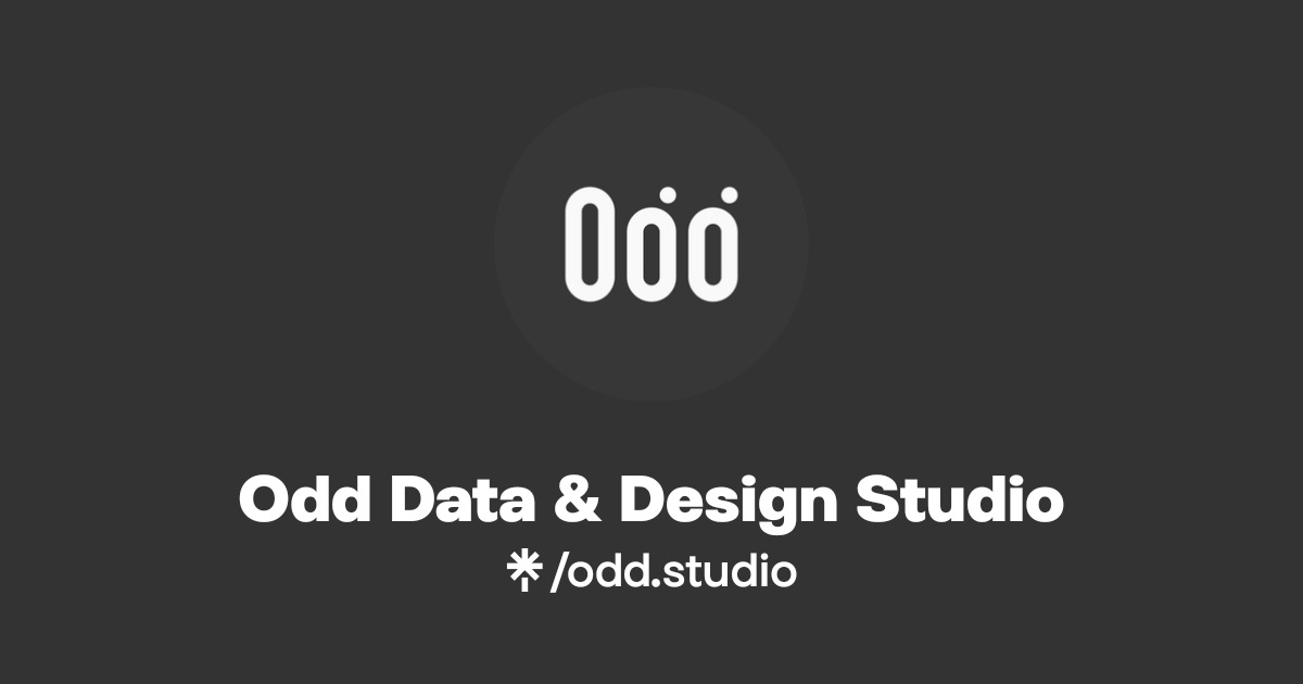Odd Data & Design Studio - Listen on YouTube, Spotify - Linktree