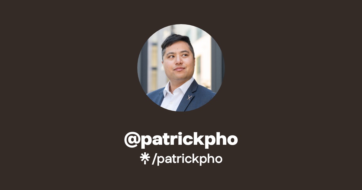 @patrickpho | Linktree